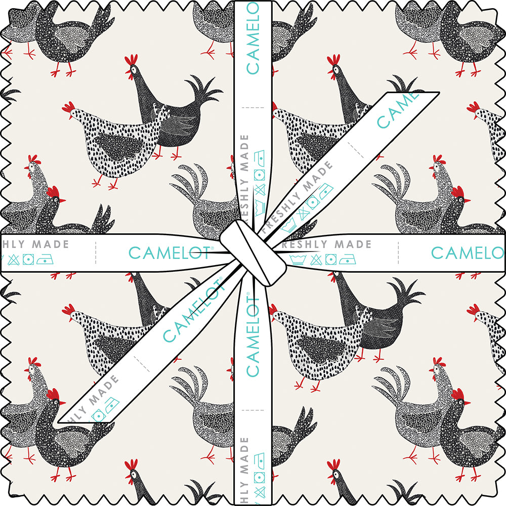 Hen House Collection 10" Squares (42 pieces)-Multi-100% Cotton-55250107SQU