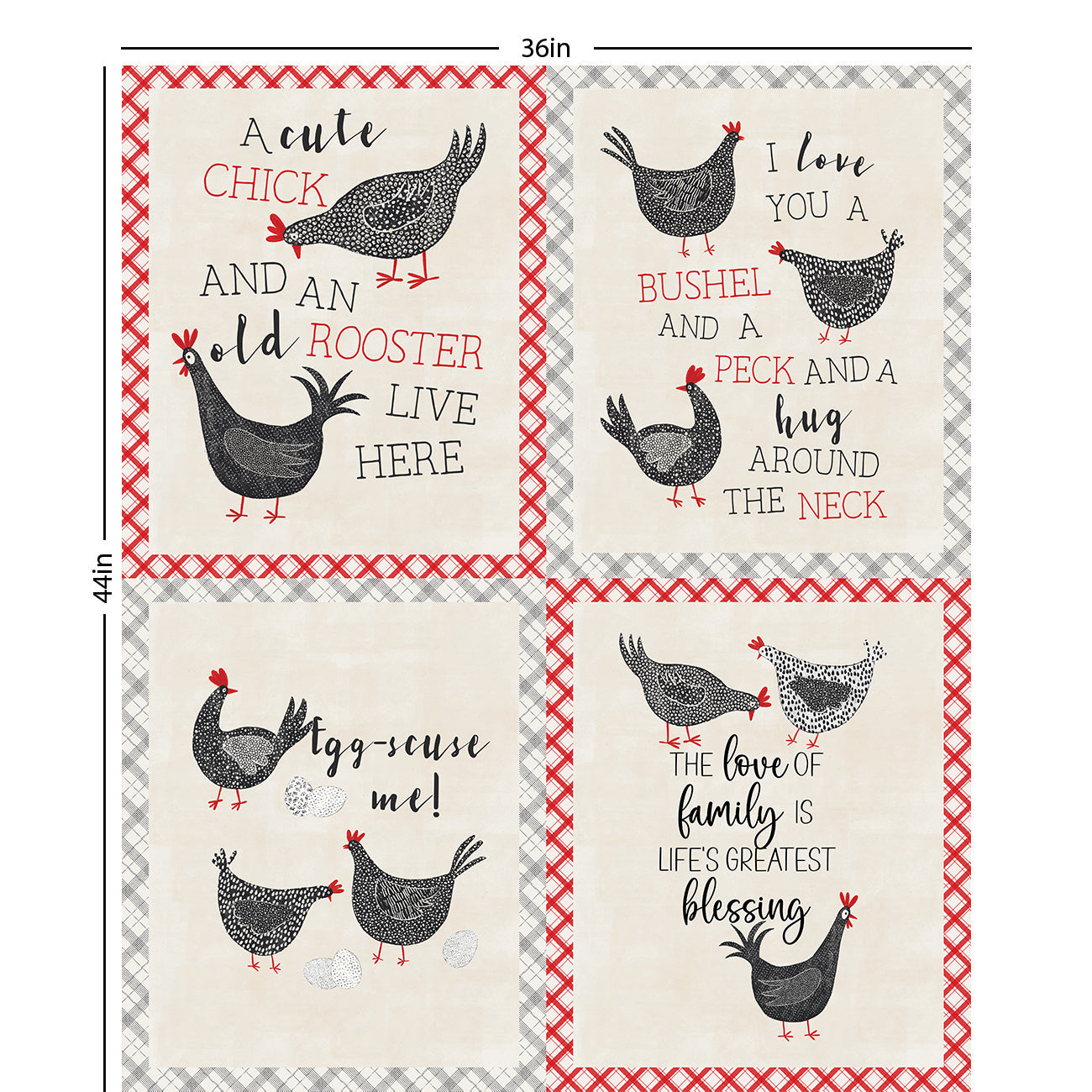 Hen House Collection-Hen House Panel-Multi-100% Cotton-55250108P-01