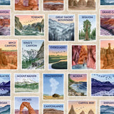 National Parks Collection-National Parks Stamps-Quilting Cotton-55250301-01