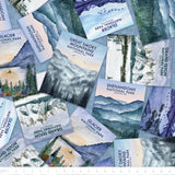 National Parks Collection-Mountain Wilderness National Parks-Quilting Cotton-Blue- 55250305-01