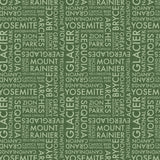 National Parks Collection-Park Names-Quilting Cotton- Green -55250307-02