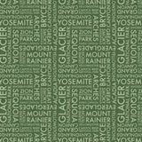 National Parks Collection-Park Names-Quilting Cotton- Green -55250307-02