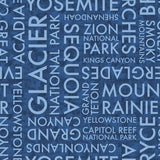National Parks Collection-Park Names-Quilting Cotton-Blue- 55250307-03