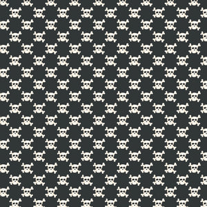 Pirates Ahoy Collection-Skulls-Black-Quilting Fabrics-56240103-02