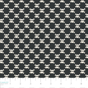 Pirates Ahoy Collection-Skulls-Black-Quilting Fabrics-56240103-02