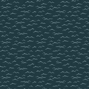 Pirates Ahoy Collection-Waves-Teal-Quilting Fabrics-56240105-03