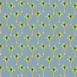 Pirates Ahoy Collection-Palm Trees-Blue-Quilting Fabrics-56240107-01