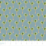 Pirates Ahoy Collection-Palm Trees-Blue-Quilting Fabrics-56240107-01