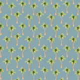 Pirates Ahoy Collection-Palm Trees-Blue-Quilting Fabrics-56240107-01