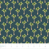 Pirates Ahoy Collection-Palm Trees-Teal-Quilting Fabrics-56240107-02