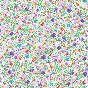 Rejuvenation Collection-Flowers-100% Polyester Satin-White-57230104U-01