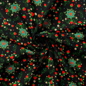 Collection Vérité -Fraises sacrées-Noir-100% Coton-57240103-02