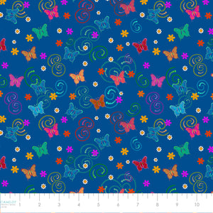 Truth Collection-Butterfly Metamorphosis-Blue-100% Cotton-57240104-03