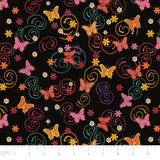 Tracey Metallic Revelations Collection-Butterfly Metamorphosis-Multi-Quilting Cotton-57240104-06