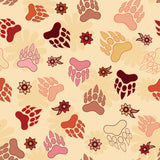 Tracey Metallic Revelations Collection-Bear Claws-Cream-Quilting Cotton-57260101-01