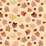 Tracey Metallic Revelations Collection-Bear Claws-Cream-Quilting Cotton-57260101-01