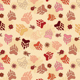 Tracey Metallic Revelations Collection-Bear Claws-Cream-Quilting Cotton-57260101-01