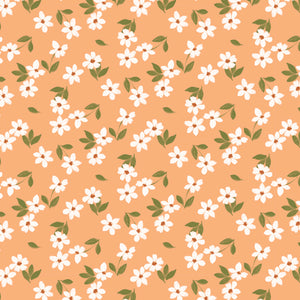 Botany Collection-Pressed Petals-100% Cotton-Peach