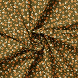 Botany Collection-Pressed Petals-100% Cotton-Olive