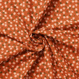 Botany Collection-Pressed Petals-100% Cotton-Terracotta