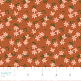 Botany Collection-Pressed Petals-100% Cotton-Terracotta