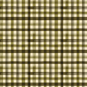 Botany Collection-Watercolour Plaid-100% Cotton-Olive