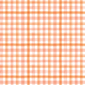 Botany Collection-Watercolour Plaid-100% Cotton-Peach