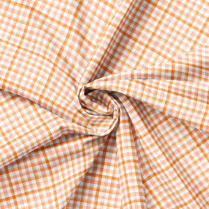 Botany Collection-Watercolour Plaid-100% Cotton-Peach