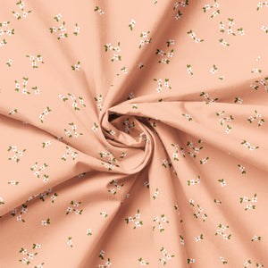 Botany Collection-Tiny Florets-100% Cotton-Peach