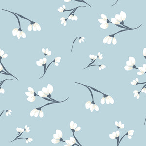 Collection Minuits en fleurs Sprouts-100% Coton-Bleu clair-58230505-03