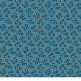 Collection Minuits en fleurs Dispersé-100% coton-Bleu moyen-58230508-02