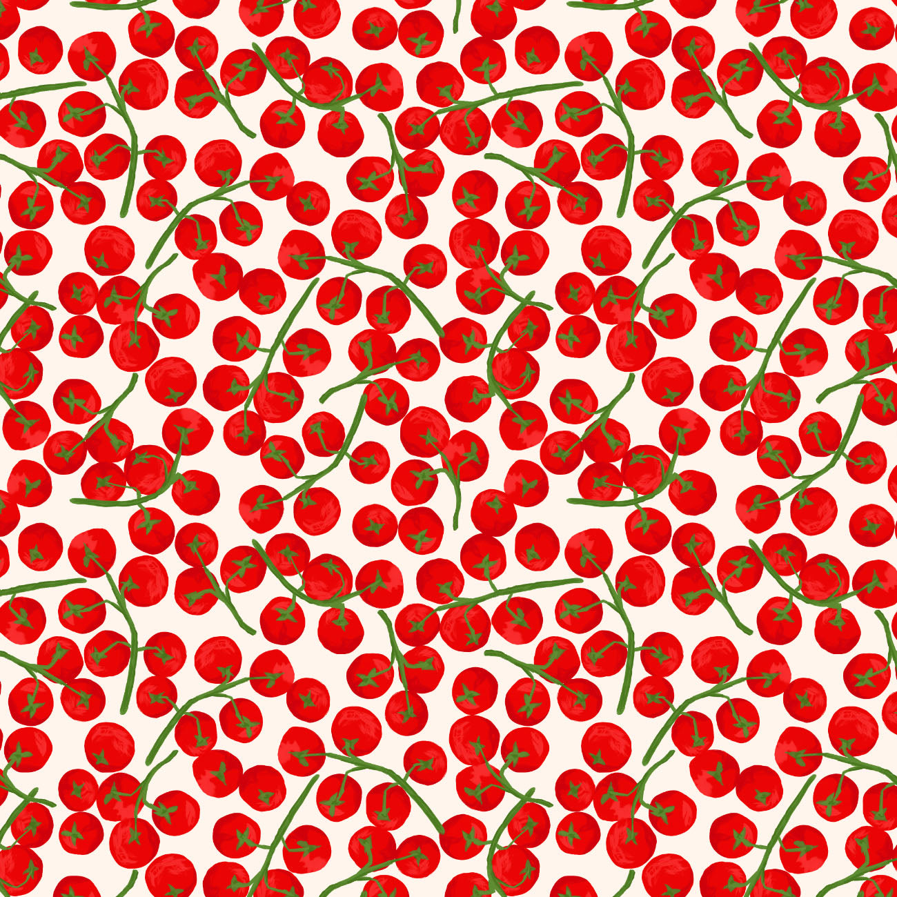 Eat Green Collection-Tomato Trusses-Cream-100% Cotton 58231004-01