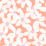 Daisy and Lilly  Collection-Daisies-Coral-Quilting Fabrics-58240102-03