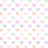 Daisy and Lilly  Collection-Cross-Stitched Hearts-White-Quilting Fabrics-58240103-01