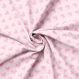 Daisy and Lilly  Collection-Cross-Stitched Hearts-Light Pink-Quilting Fabrics-58240103-02