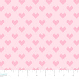 Daisy and Lilly  Collection-Cross-Stitched Hearts-Light Pink-Quilting Fabrics-58240103-02