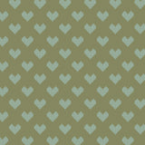 Daisy and Lilly  Collection-Cross-Stitched Hearts-Sage-Quilting Fabrics-58240103-04