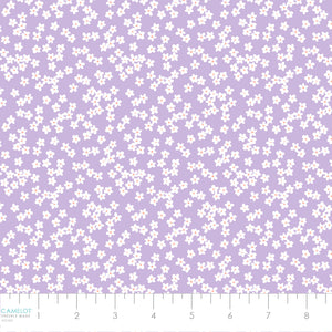 Daisy and Lilly  Collection-Floral Clusters-Light Purple-Quilting Fabrics-58240104-01