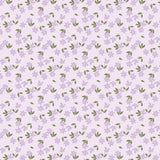 Daisy and Lilly  Collection-Scattered Flowers-Light Purple-Quilting Fabrics-58240105-01