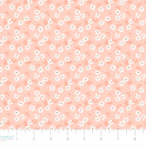 Daisy and Lilly  Collection-Scattered Flowers-Light Coral-Quilting Fabrics-58240105-02