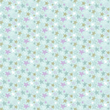 Daisy and Lilly  Collection-Star Doodles-Light Blue-Quilting Fabrics-58240106-01