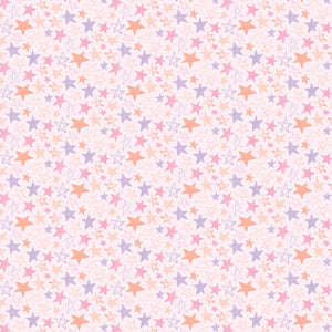 Daisy and Lilly  Collection-Star Doodles-Light Pink-Quilting Fabrics-58240106-02