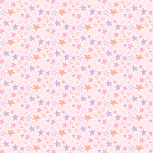 Daisy and Lilly  Collection-Star Doodles-Light Pink-Quilting Fabrics-58240106-02