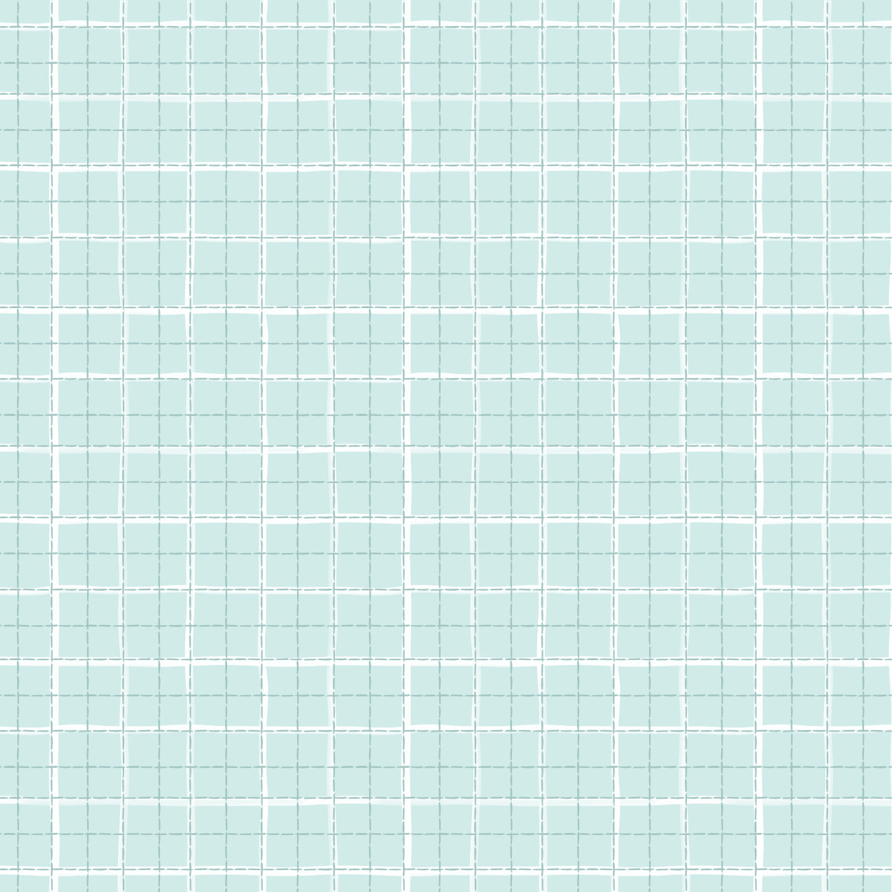 Daisy and Lilly  Collection-Windowpane Plaid-Light Blue-Quilting Fabrics-58240107-01