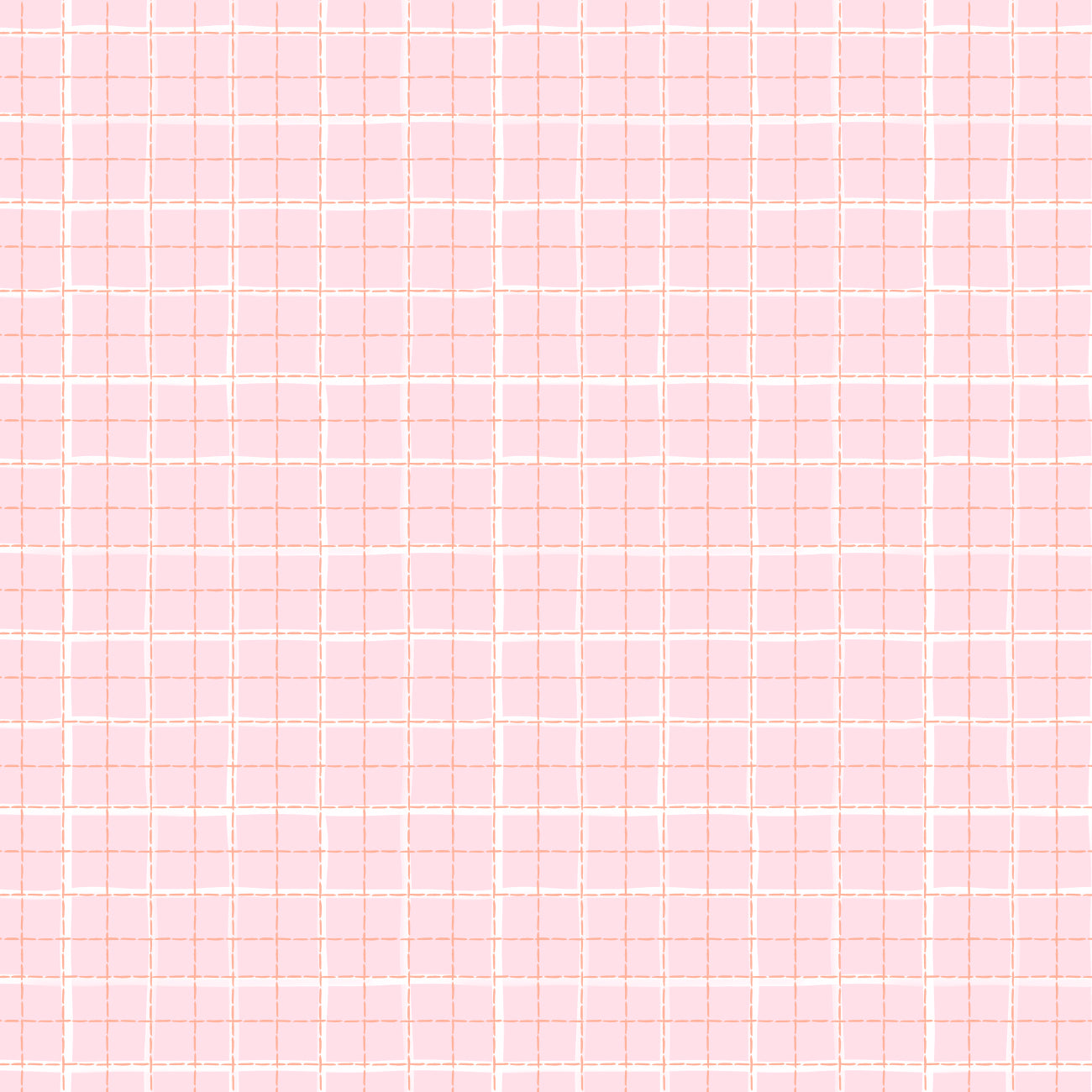 Daisy and Lilly  Collection-Windowpane Plaid-Light Pink-Quilting Fabrics-58240107-02