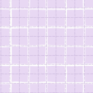 Daisy and Lilly  Collection-Windowpane Plaid-Light Purple-Quilting Fabrics-58240107-03