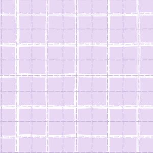 Daisy and Lilly  Collection-Windowpane Plaid-Light Purple-Quilting Fabrics-58240107-03