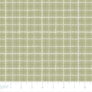 Daisy and Lilly  Collection-Windowpane Plaid-Light Sage-Quilting Fabrics-58240107-04