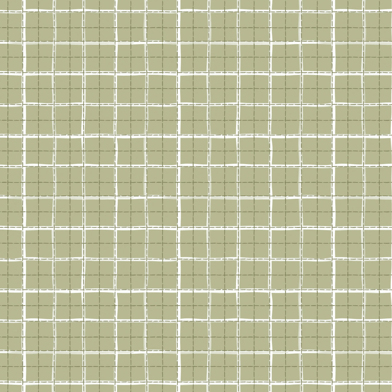 Daisy and Lilly  Collection-Windowpane Plaid-Light Sage-Quilting Fabrics-58240107-04