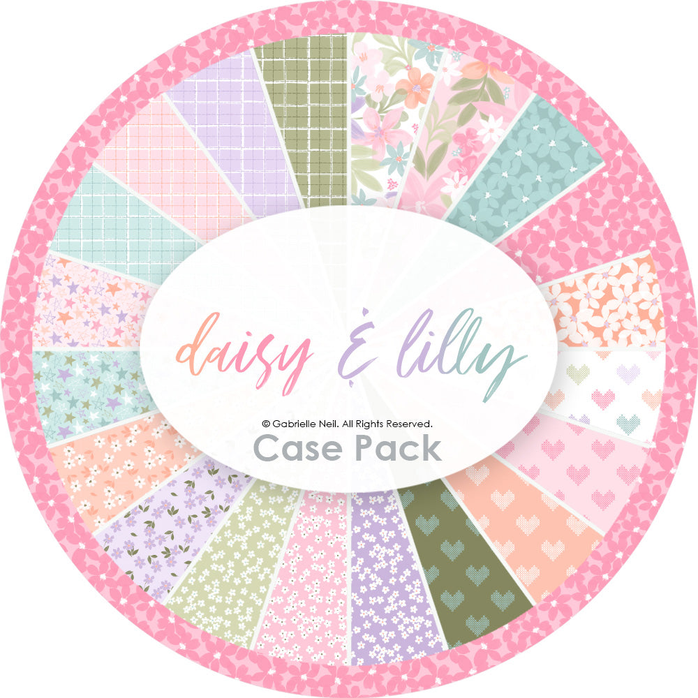 Daisy and Lily  Collection Case Pack (200 Yards)-Multi-Quilting Fabrics-58240107CASE